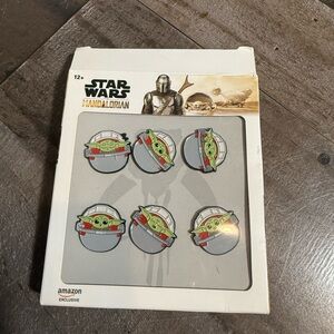Star Wars Mandalorian Baby Yoda Magnets - Green and Red